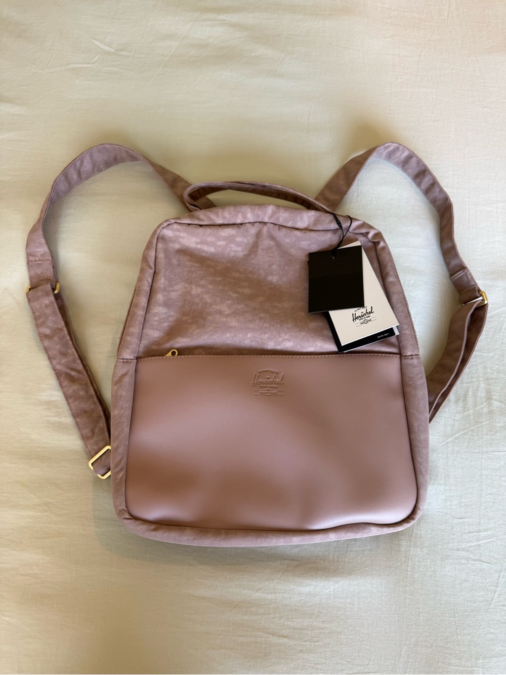 Herschel Supply Company Mauve Pink Women's Small Backpack with Front Zip Pocket